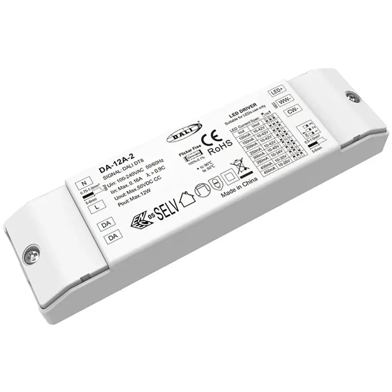 12W DALI CW WW CCT Dimmable LED चालक