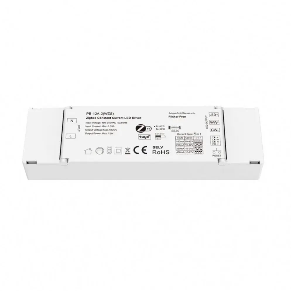 12W TUYA Zigbee CCT Dimmable LED ड्राइभरहरू