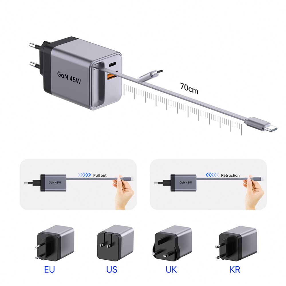 द्रुत चार्जको लागि नयाँ मनपर्ने: फिर्ता लिन सकिने द्रुत चार्ज