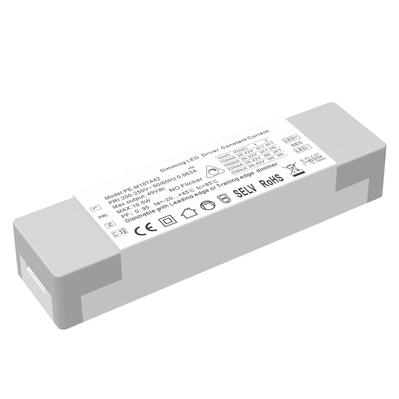 10W स्थिर वर्तमान Triac Dimmable एलईडी चालक