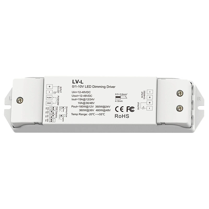 480w पुश डिम कन्स्ट्यान्ट भोल्टेज 0-10V डिमिङ ड्राइभर