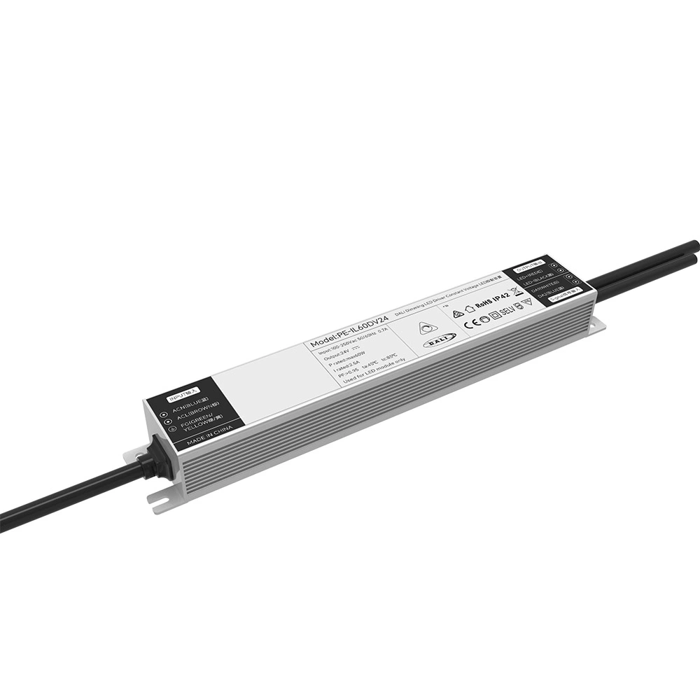 60W स्थिर भोल्टेज 0/1-10V Dimmable LED चालक