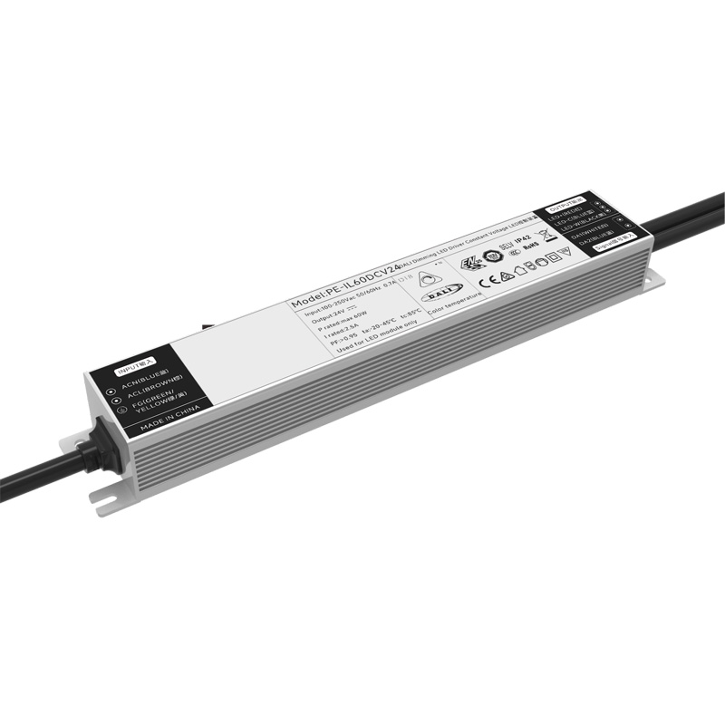 60W स्थिर भोल्टेज DALI CCT Dimmable LED चालक