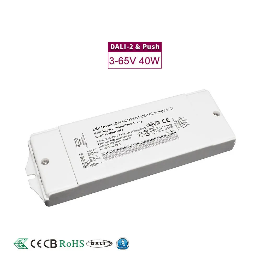 DALI स्थिर वर्तमान CCT Dimming LED चालक
