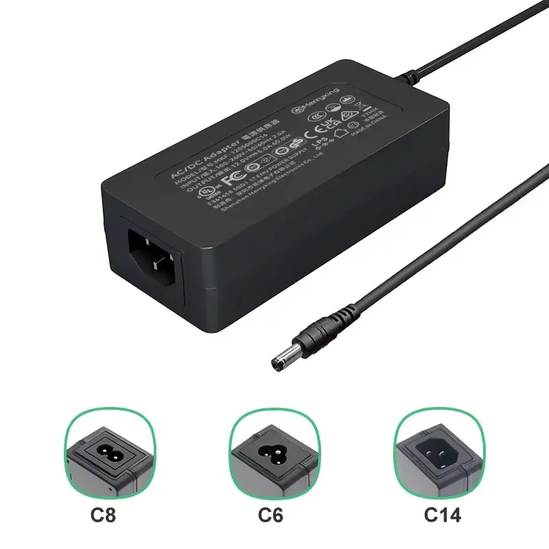 24V 2A Desktop AC DC Power Supply Adapter