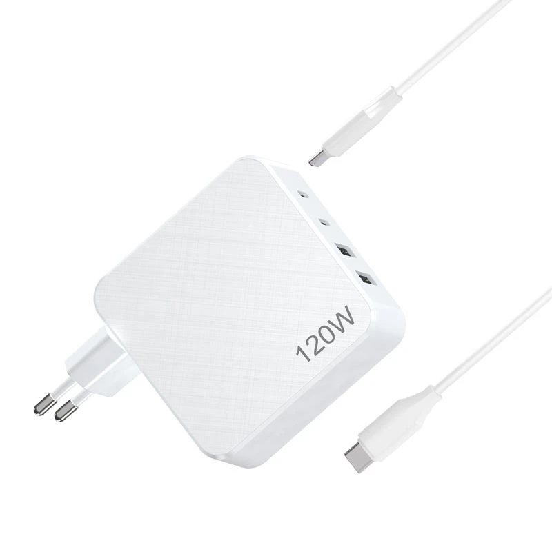 ल्यापटप मल्टि पोर्ट वाल चार्जर 120W GaN USB C चार्जर