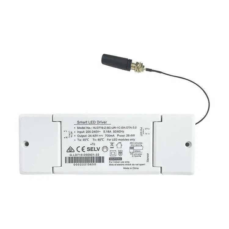 Tuya Zigbee वायरलेस नियन्त्रण 350ma Cct Dimmable एलईडी चालक